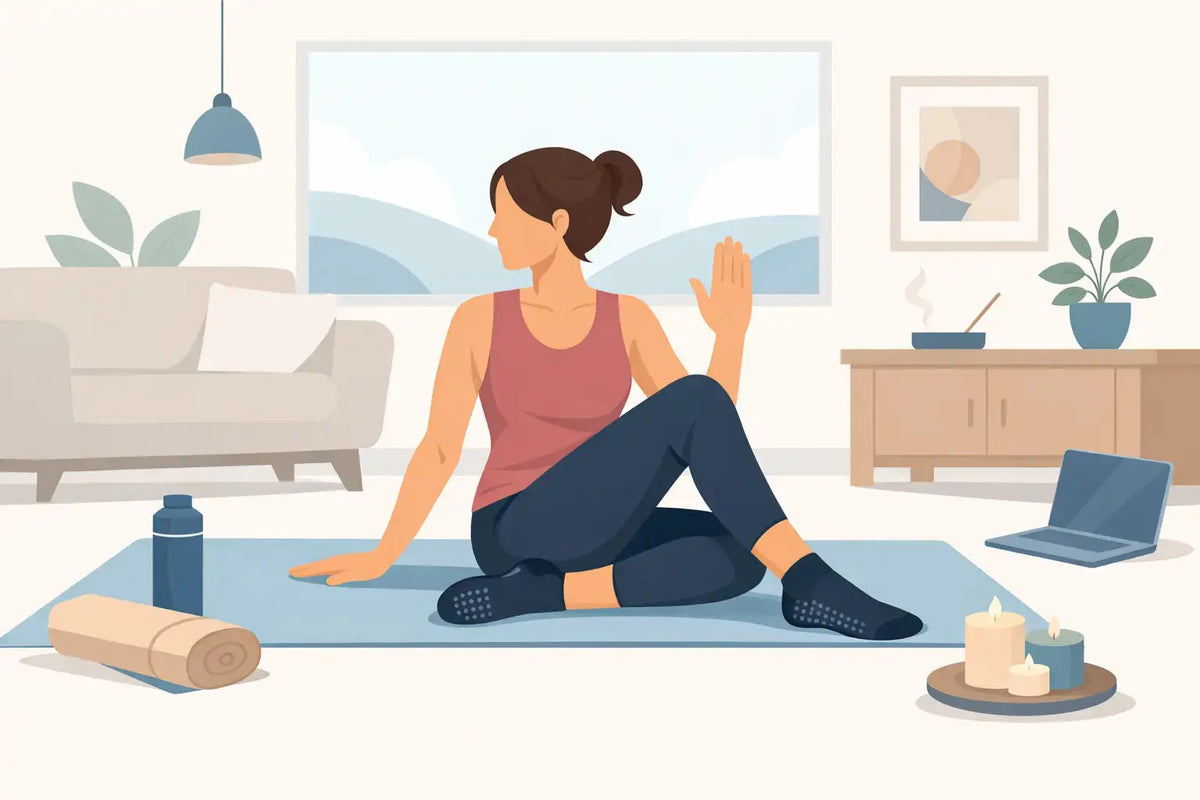Voordelen van gripsokken bij thuisyoga
