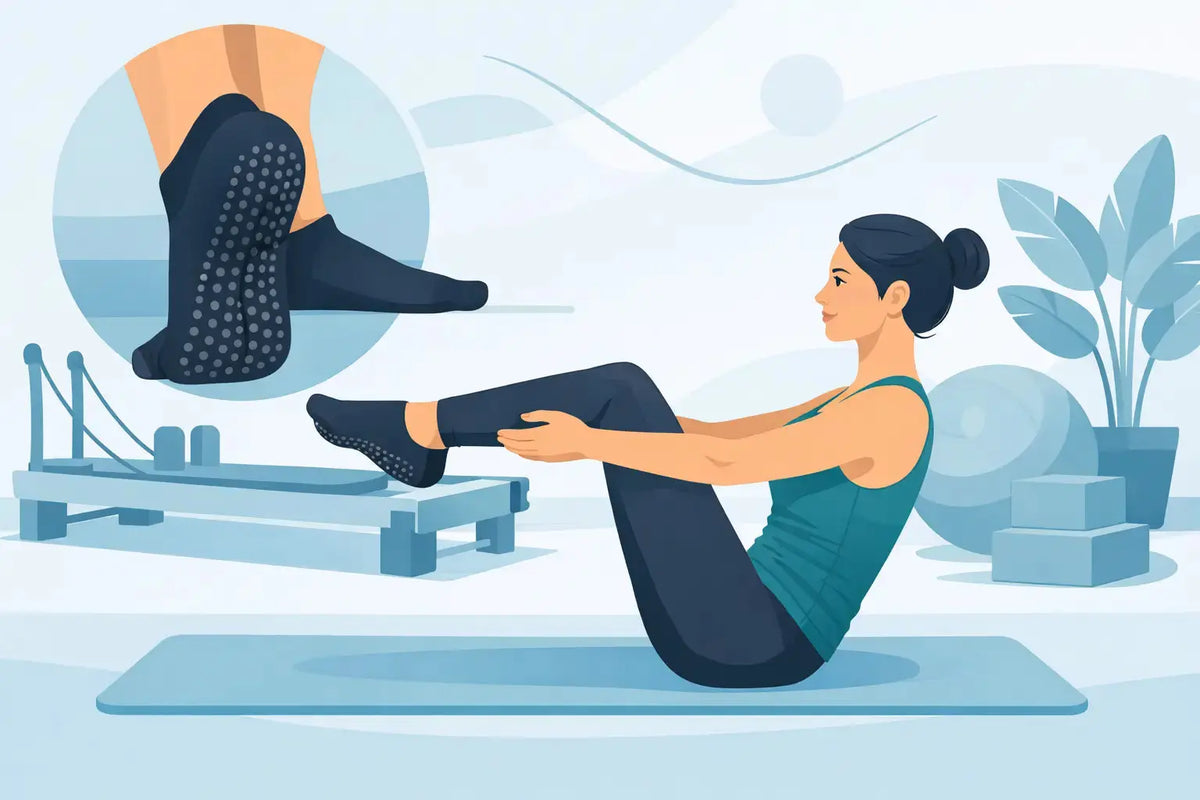 Hoe verbeteren gripsokken je houding bij pilates?