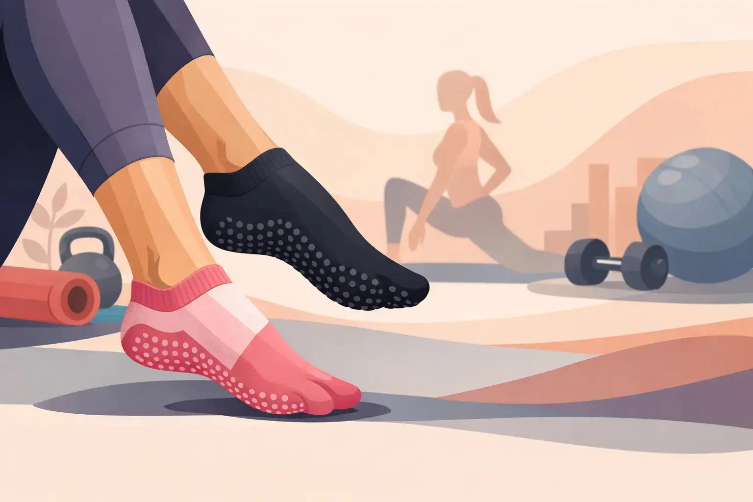 Stijlvolle grip sokken dames voor elke workout
