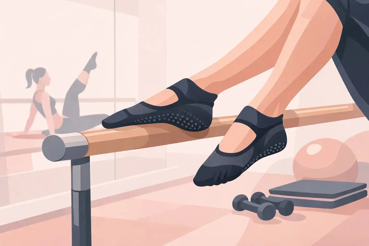 Sokken voor barre workout met grip en stijl