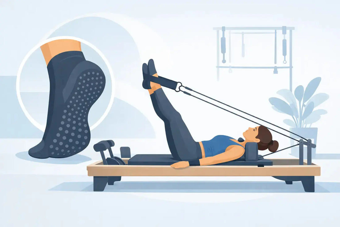 Hoe werken antislip sokken op de reformer?