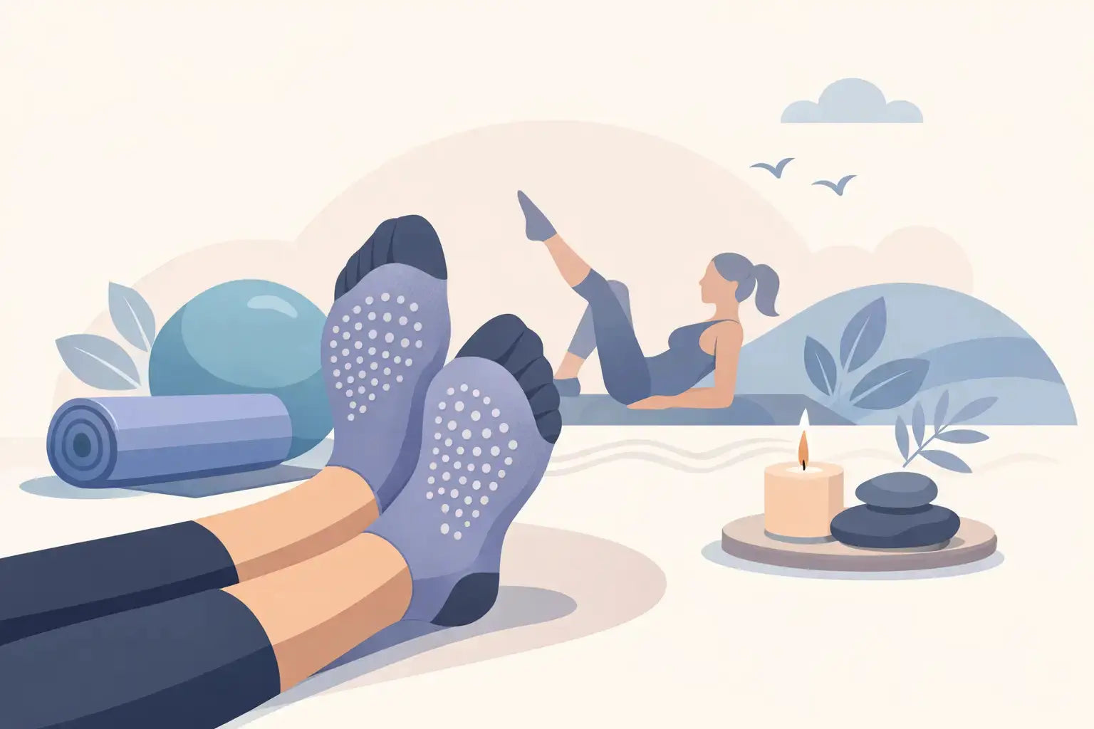 Pilates grip sokken: meer grip, meer rust