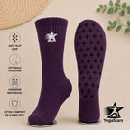 Reformer Pilates Grip Sock Purple Pulse Yogastars.nl