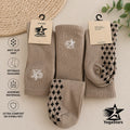 3-Pack Reformer Pilates Grip Sokken Truffle taupe Yogastars.nl
