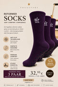 3-Pack Reformer Pilates Grip Sokken Purple Pulse