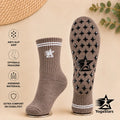 Reformer Pilates Grip Socks low neck Truffle taupe Yogastars.nl