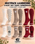 AUTUMN 6- packPack Reformer Pilates Grip Socks high 17cm and low neck 12cm Yogastars.nl