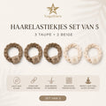 5x Premium Haarelastiekjes YogaStars