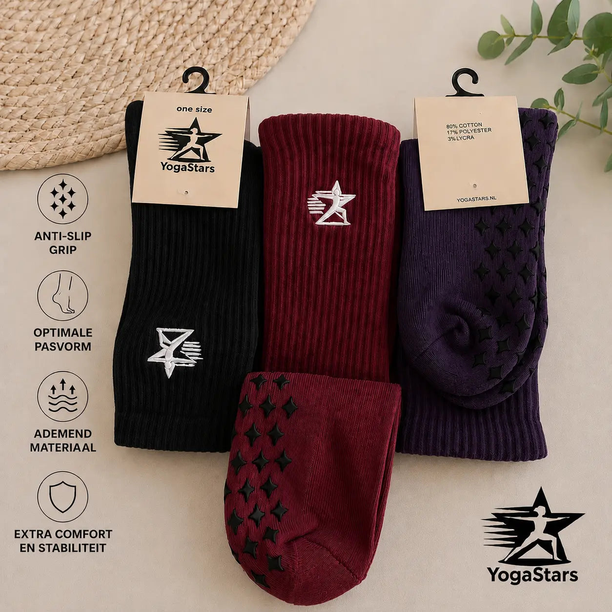 3- pack Midnight Collection Yogastars.nl