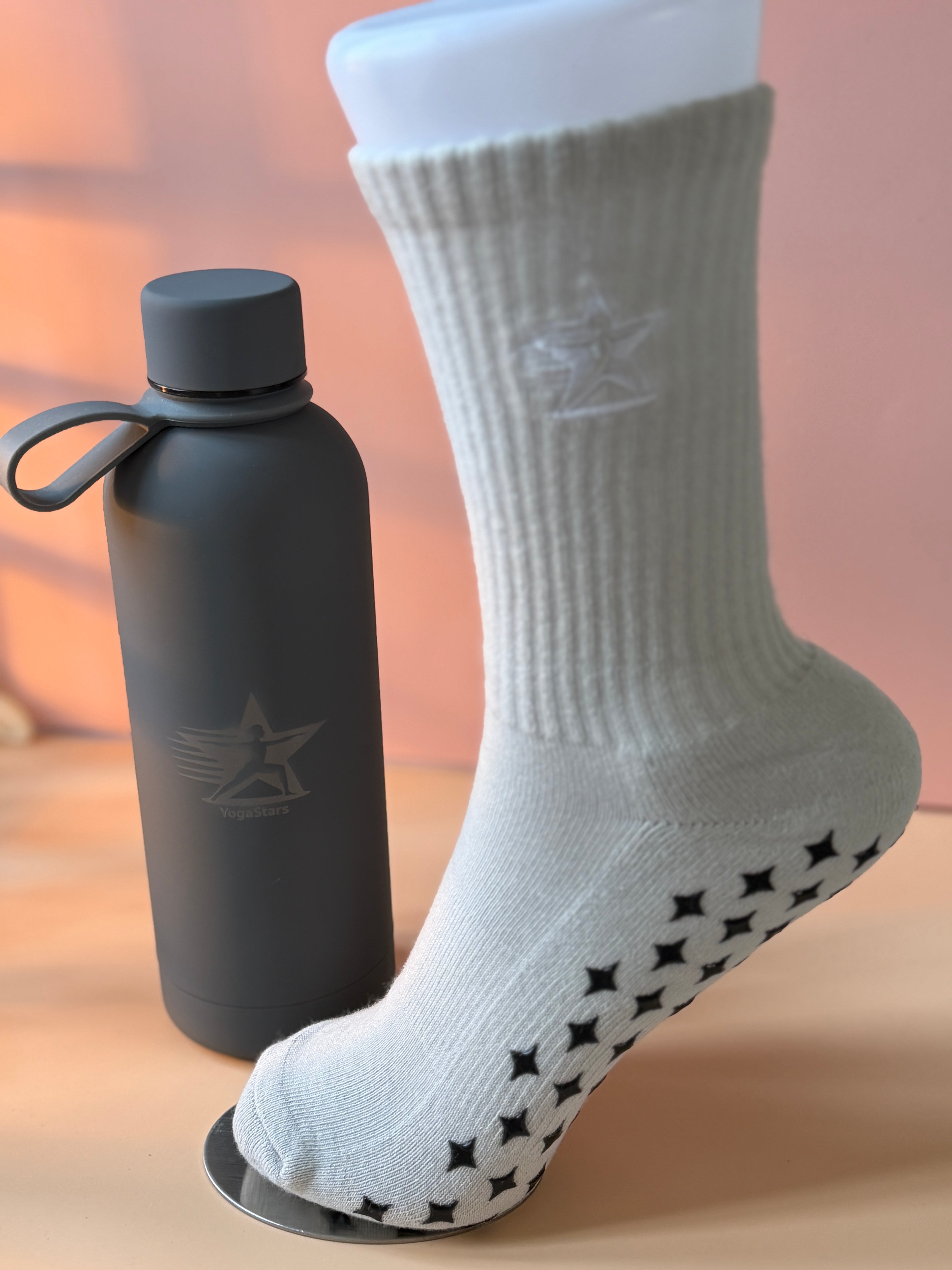 Reformer sok Silver mist + soft metal drinkfles 500ml